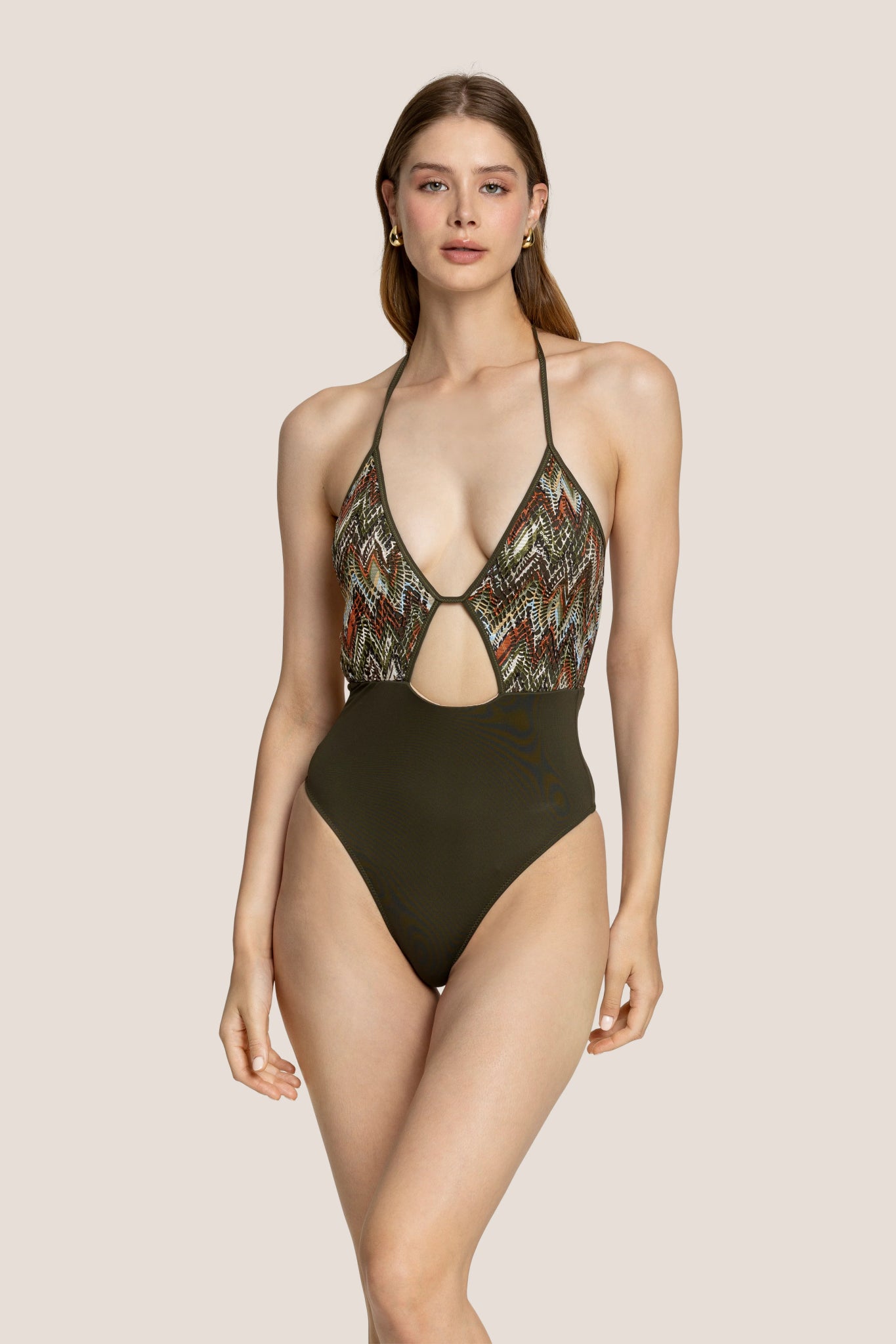 MONOKINI INTERO GEOMETRICO 4GIVENESS - Angel Luxury
