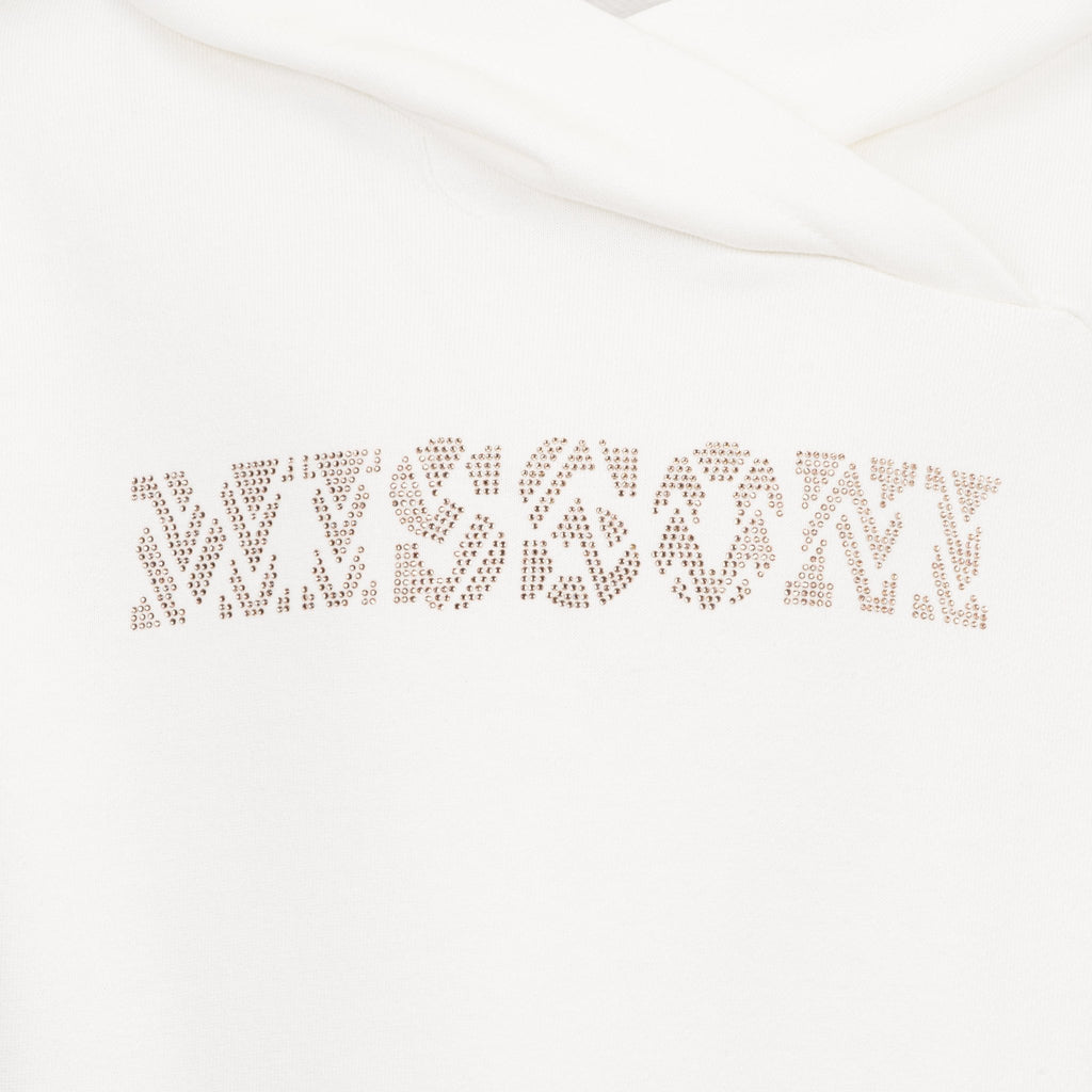 MX4A70 FELPA BIANCA CON LOGO CON STRASS MISSONI - Angel Luxury