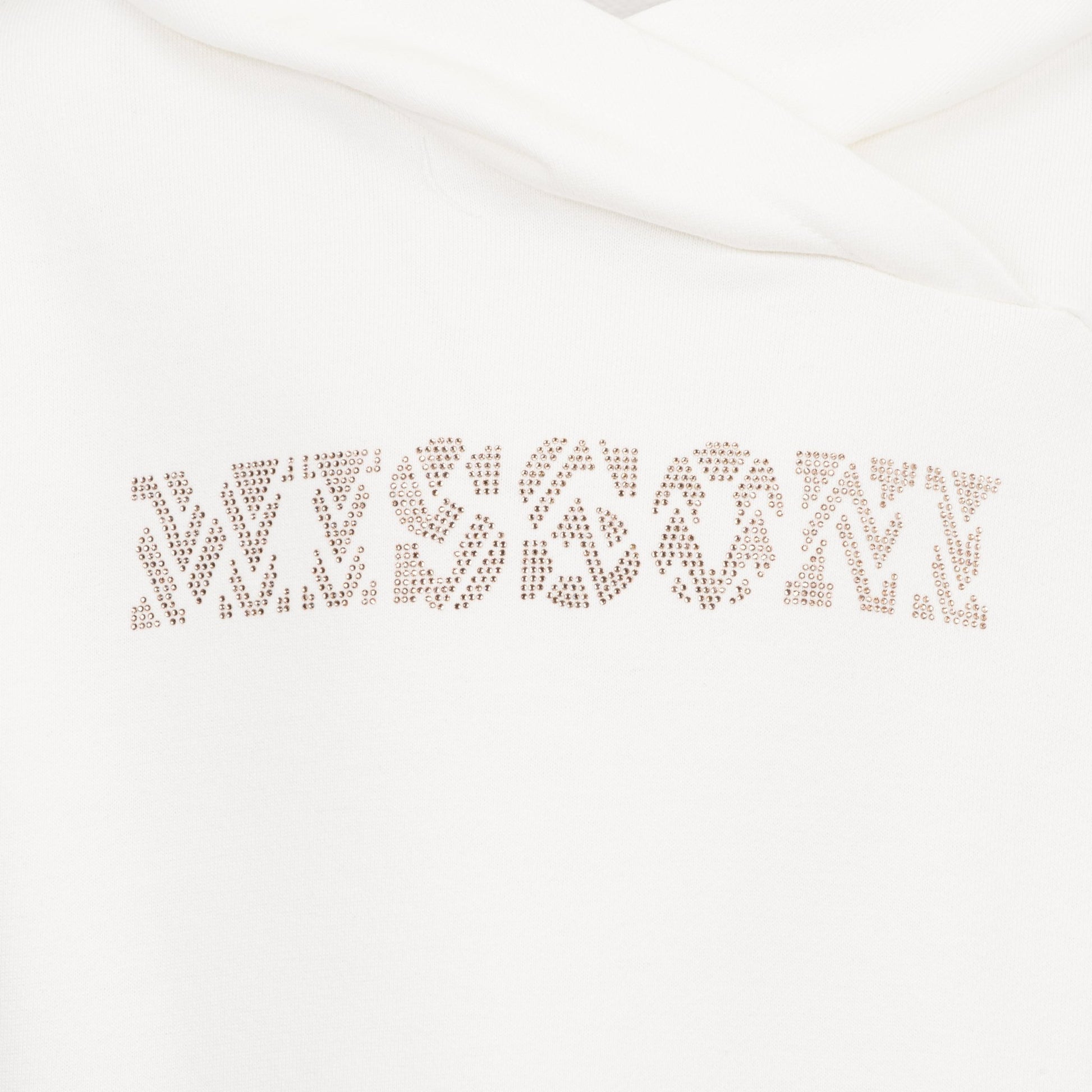 MX4A70 FELPA BIANCA CON LOGO CON STRASS MISSONI - Angel Luxury