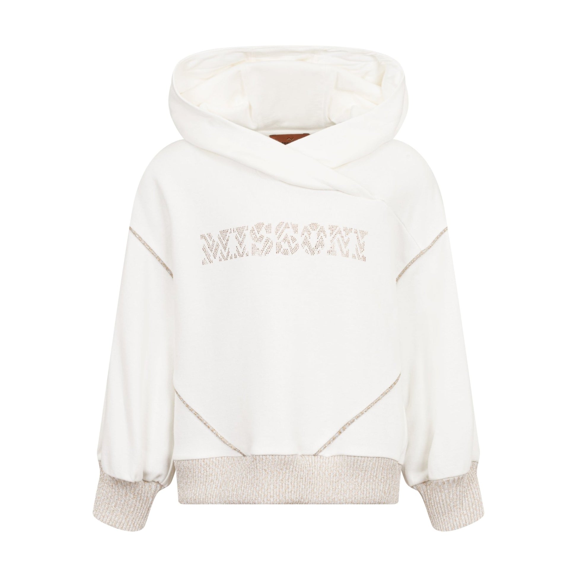 MX4A70 FELPA BIANCA CON LOGO CON STRASS MISSONI - Angel Luxury