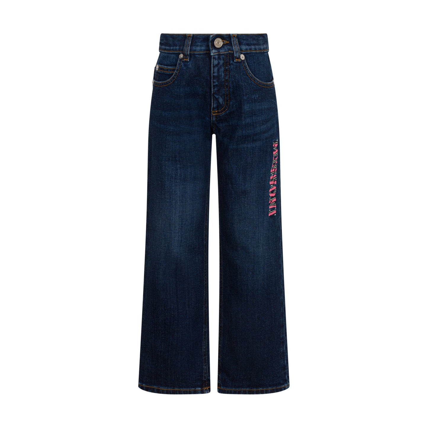 MX6B00 JEANS A ZAMPA CON LOGO ROSA MISSONI - Angel Luxury