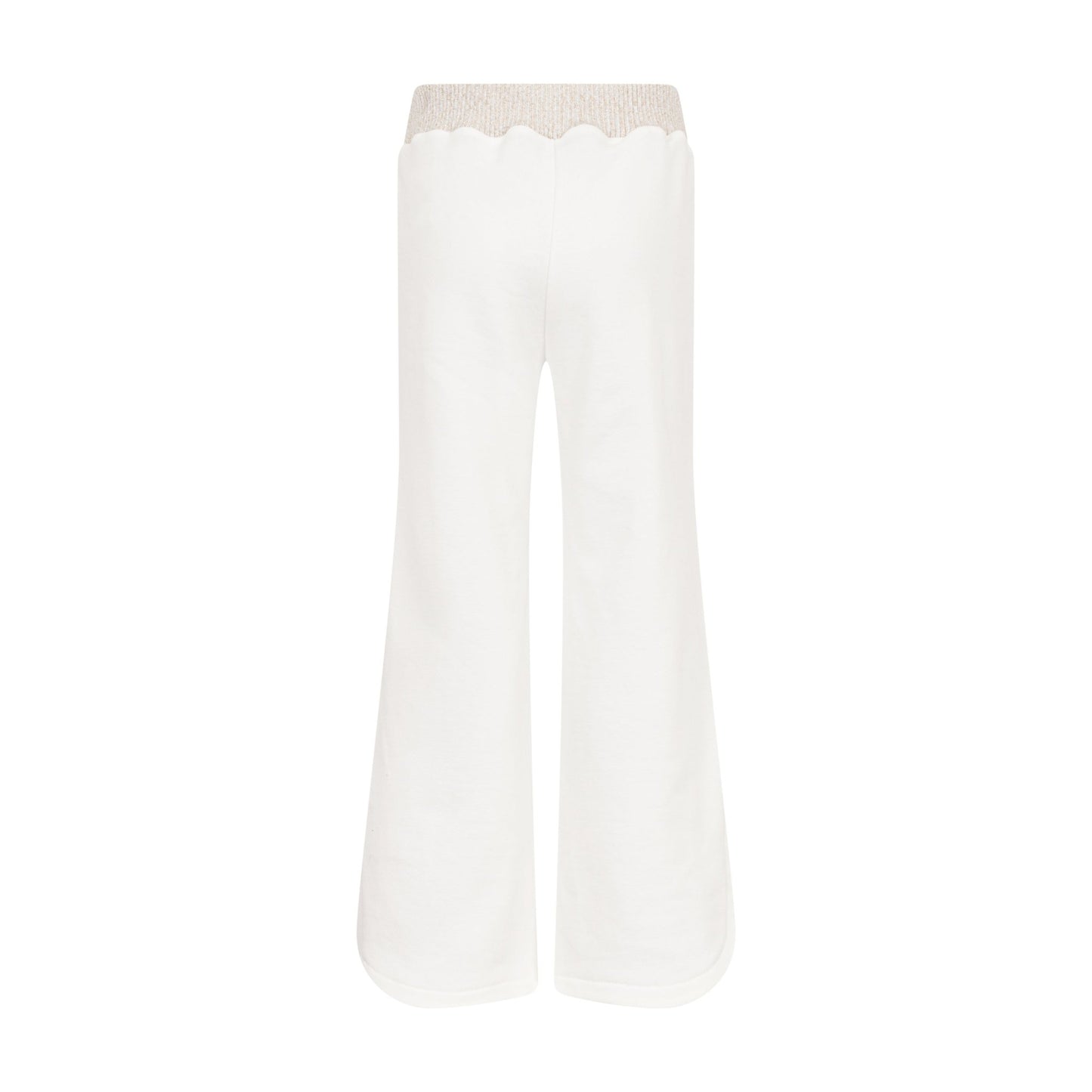 MX6B60 PANTALONE BIANCO A ZAMPA CON LOGO IN STRASS MISSONI - Angel Luxury