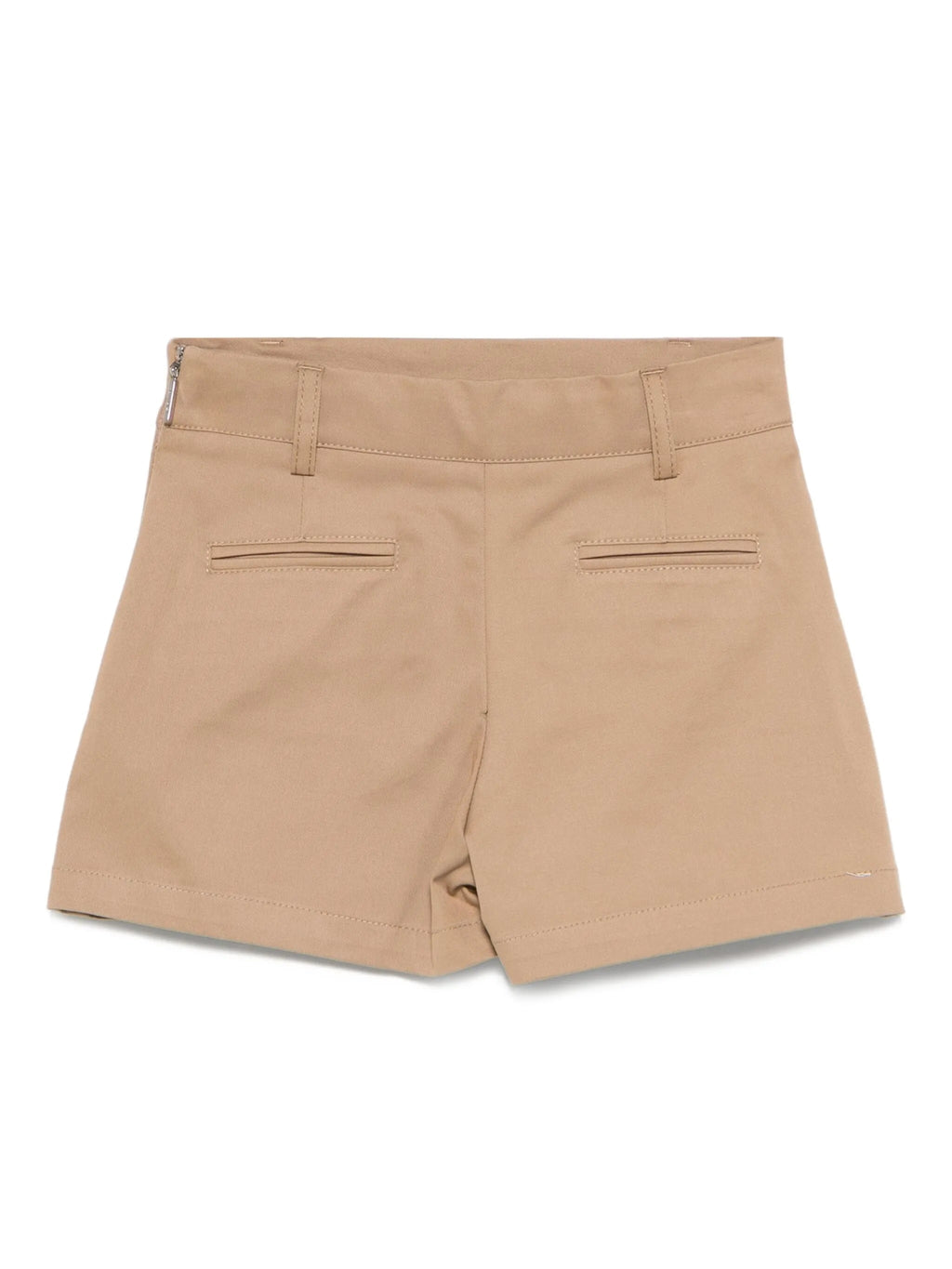 PANTAGONNA BEIGE CON LOGO ROSSO MSGM - Angel Luxury