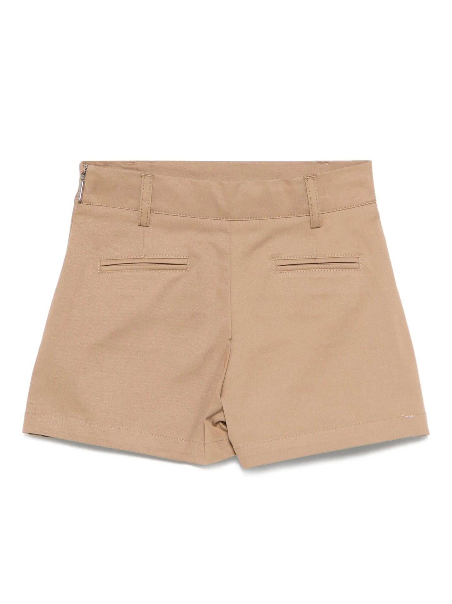 PANTAGONNA BEIGE CON LOGO ROSSO MSGM - Angel Luxury