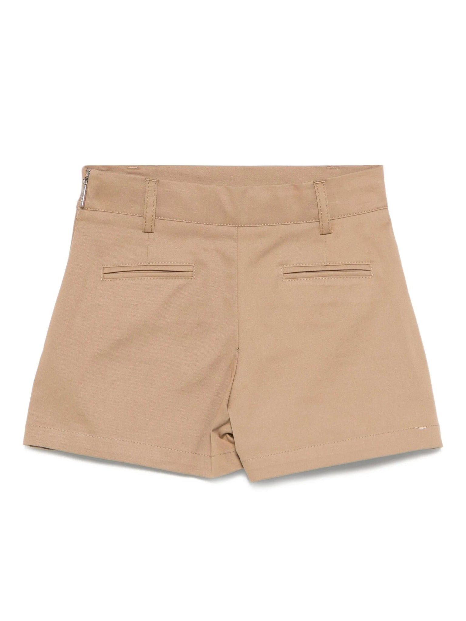 PANTAGONNA BEIGE CON LOGO ROSSO MSGM - Angel Luxury