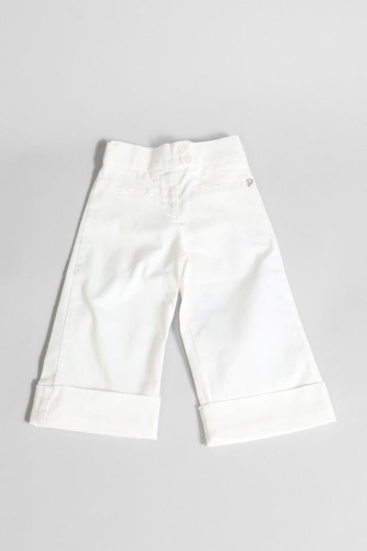 Pantalone a zampa Dondup bianco - Angel Luxury