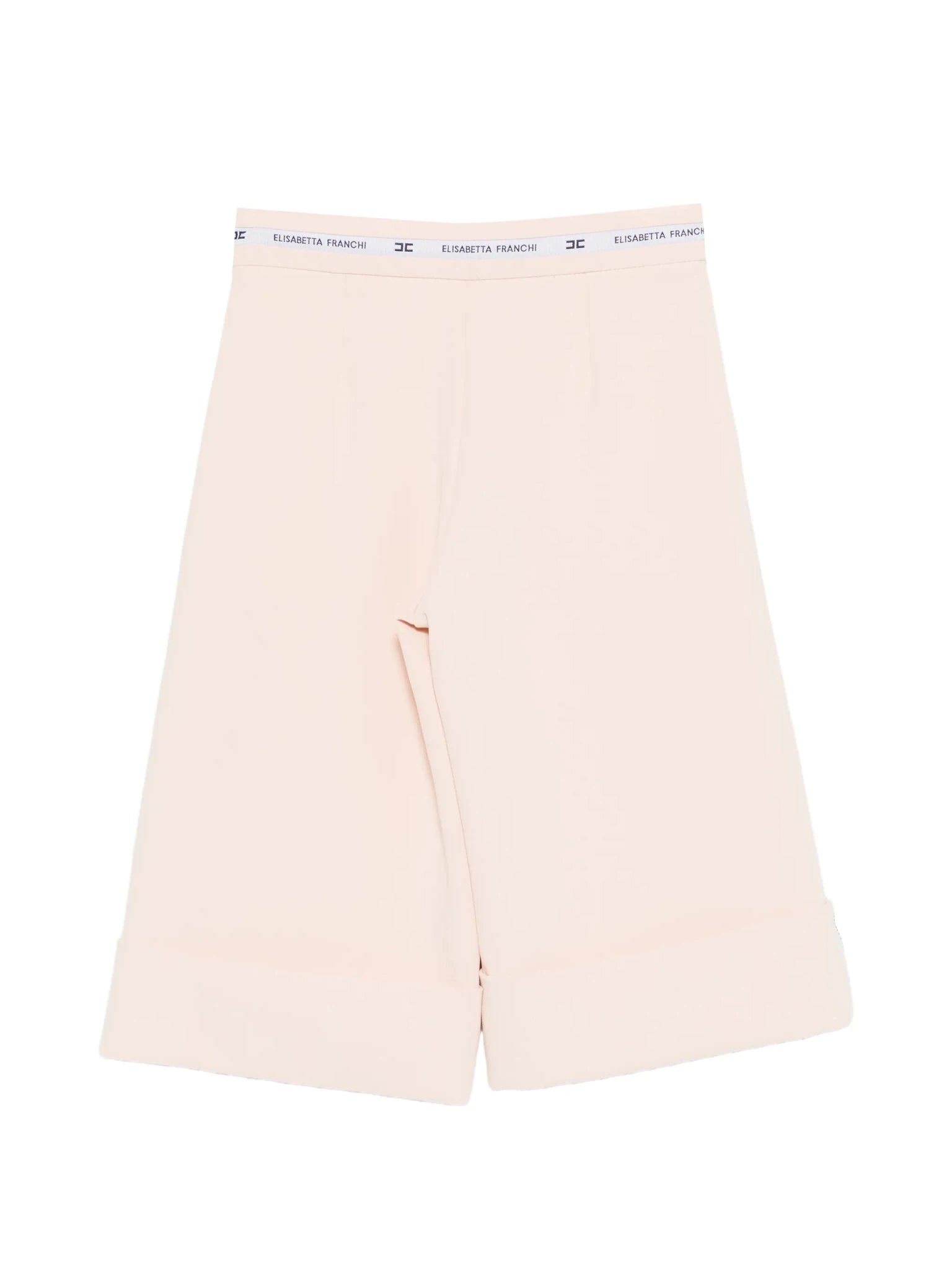 PANTALONE AL GINOCCHIO ROSA CON NASTRO LOGATO ELISABETTA FRANCHI - Angel Luxury