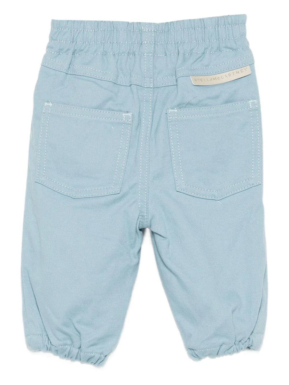 PANTALONE AZZURRO CON ELASTICO IN VITA STELLA MCCARTNEY - Angel Luxury
