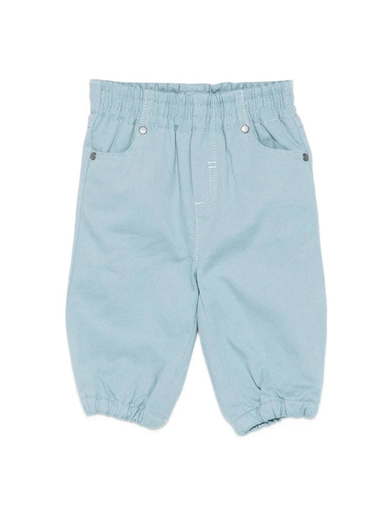 PANTALONE AZZURRO CON ELASTICO IN VITA STELLA MCCARTNEY - Angel Luxury