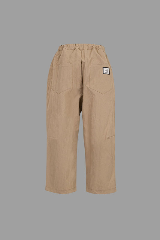 PANTALONE BAGGY BEIGE DOUUOD - Angel Luxury