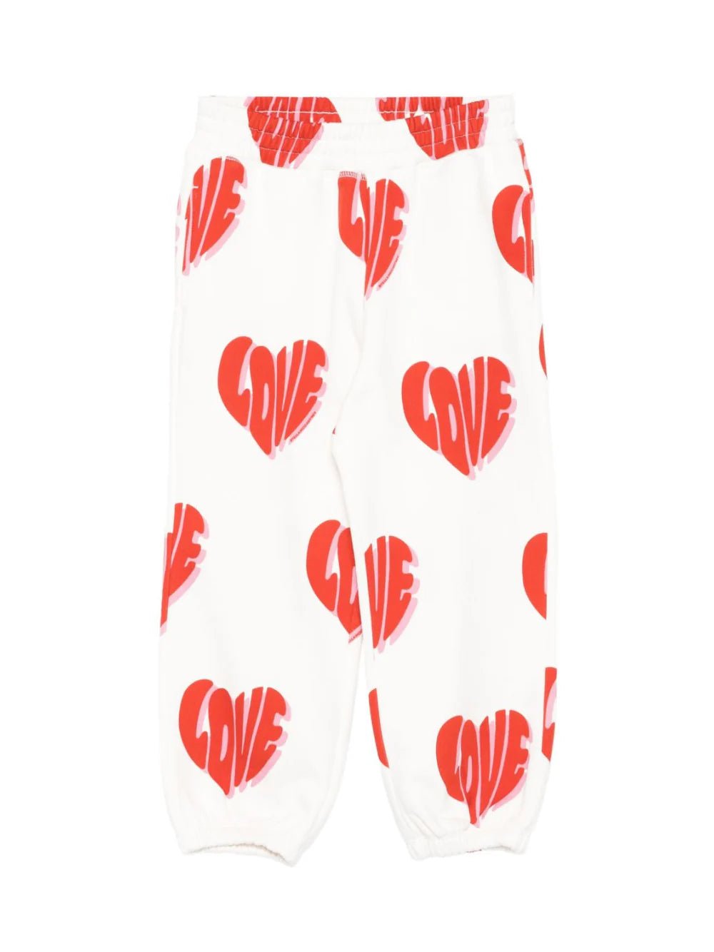 PANTALONE BIANCO CON SCRITTA LOVE ROSSA STELLA MCCARTNEY - Angel Luxury