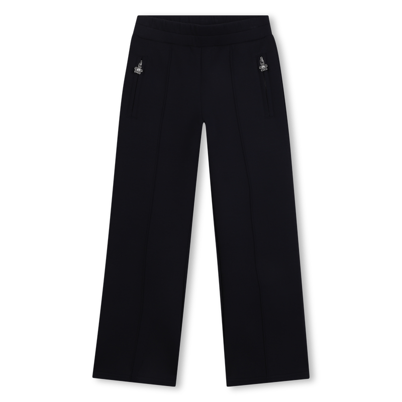 PANTALONE BLU CON LOGO SUL RETRO BRILLANTINATO MARC JACOBS - Angel Luxury