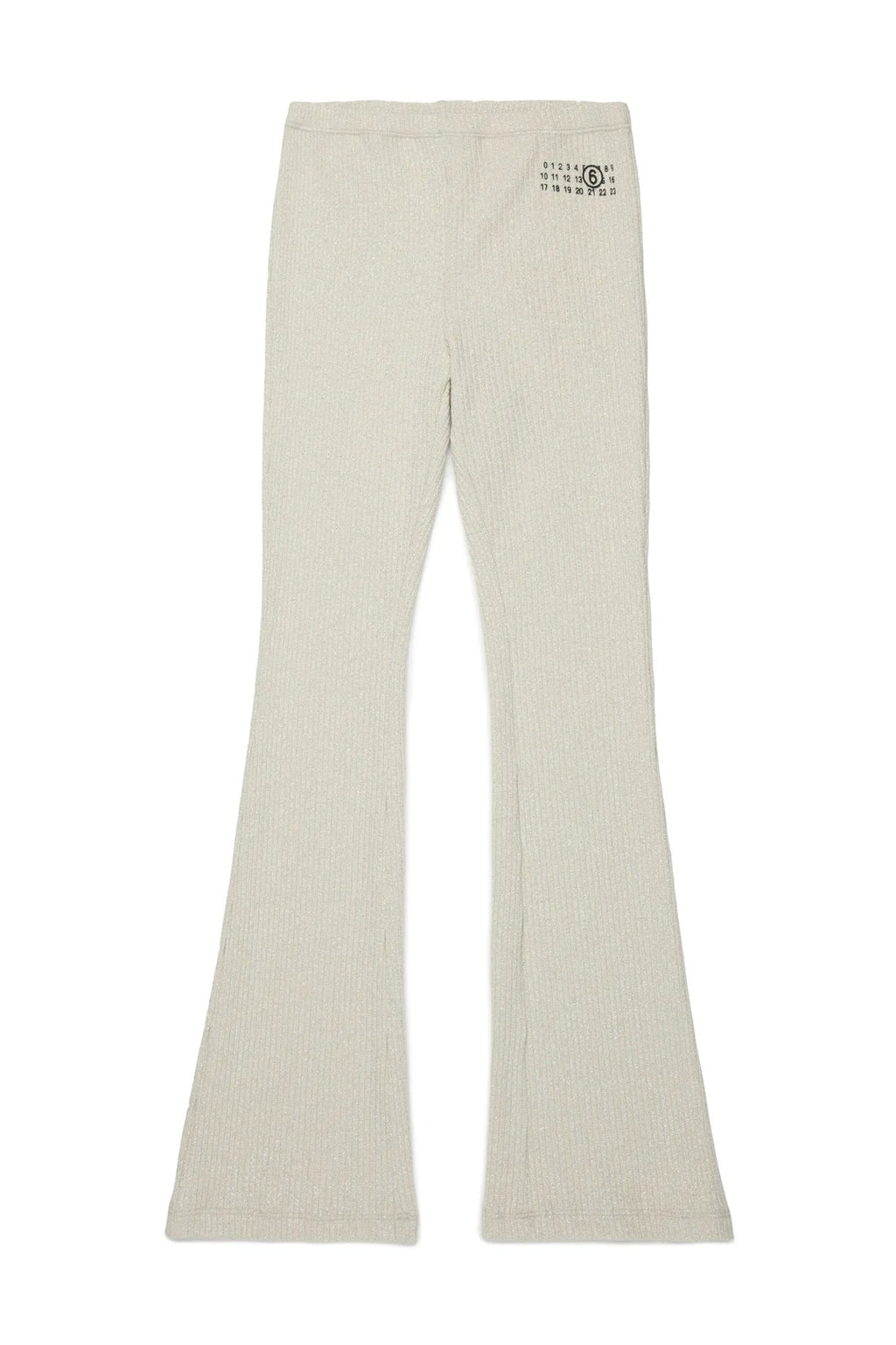 PANTALONE BRILLANTINATO CON LOGO NERO MAISON MARGIELA - Angel Luxury