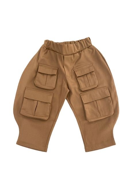 PANTALONE CARGO CAMEL PYPE - Angel Luxury