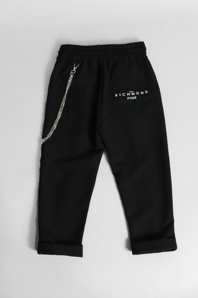 Pantalone con catena John Richmon nero - Angel Luxury