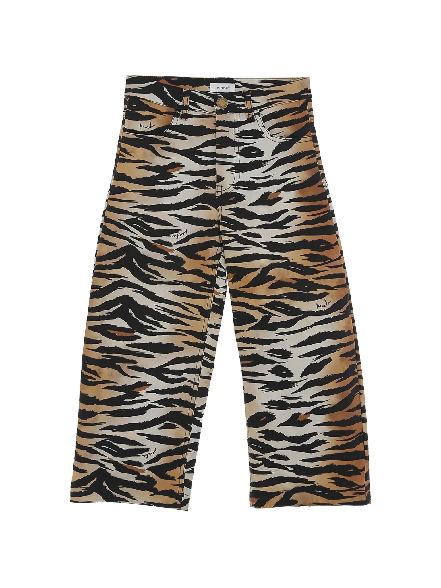 PANTALONE CON STAMPA TIGRATA PINKO - Angel Luxury