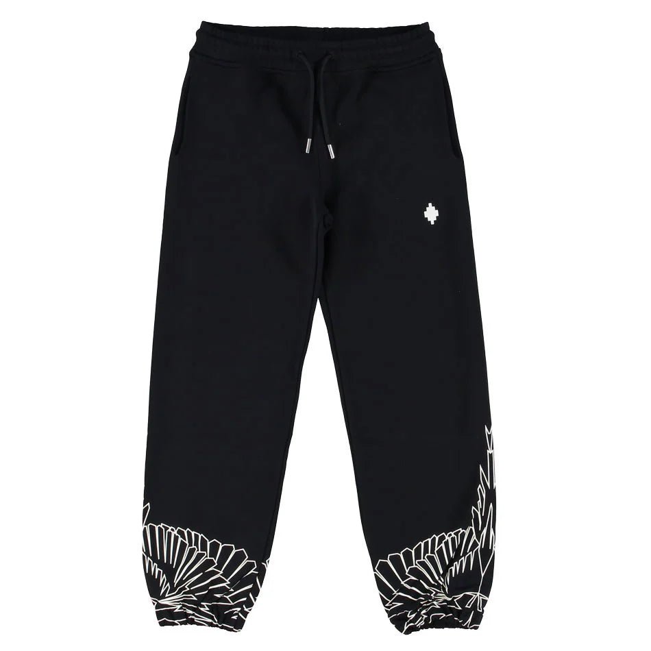 PANTALONE DI TUTA NERO E BIANCO MARCELO BURLON - Angel Luxury