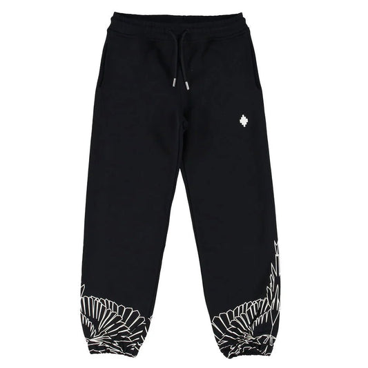 PANTALONE DI TUTA NERO E BIANCO MARCELO BURLON - Angel Luxury