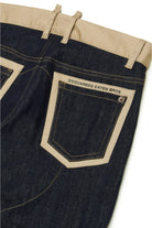 PANTALONE DSQUARED2 IN GABARDINA E DENIM - Angel Luxury