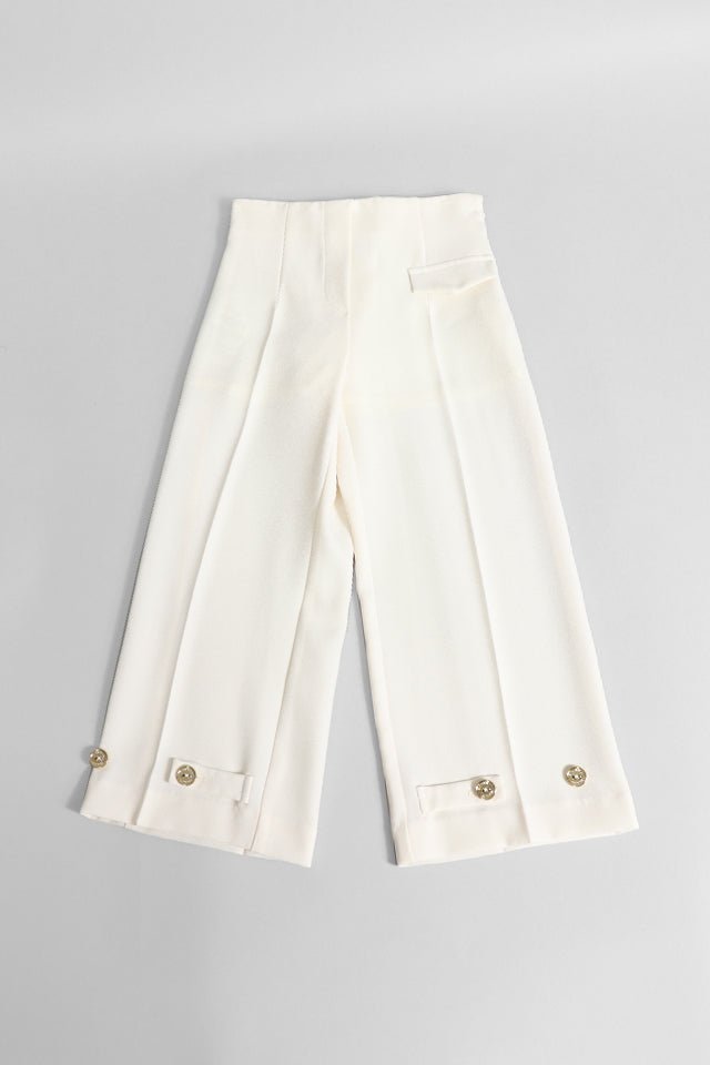 Pantalone Elisabetta Franchi crema - Angel Luxury