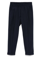 PANTALONE GESSATO BLU DONDUP - Angel Luxury