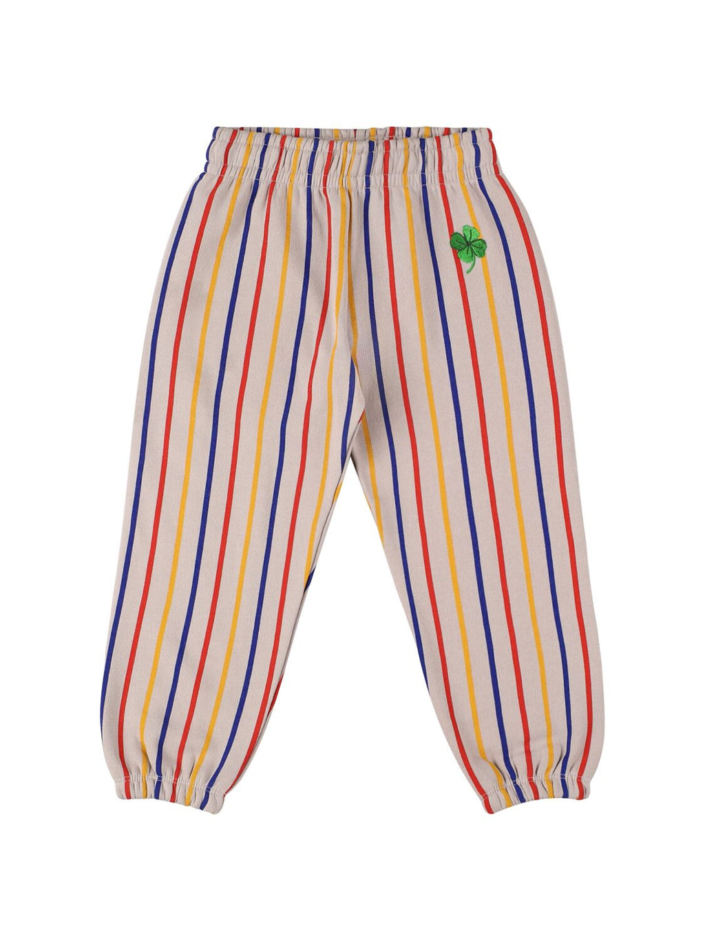 PANTALONE GRIGIO A RIGHE BLU - GIALLO E ROSSO MINI RODINI - Angel Luxury