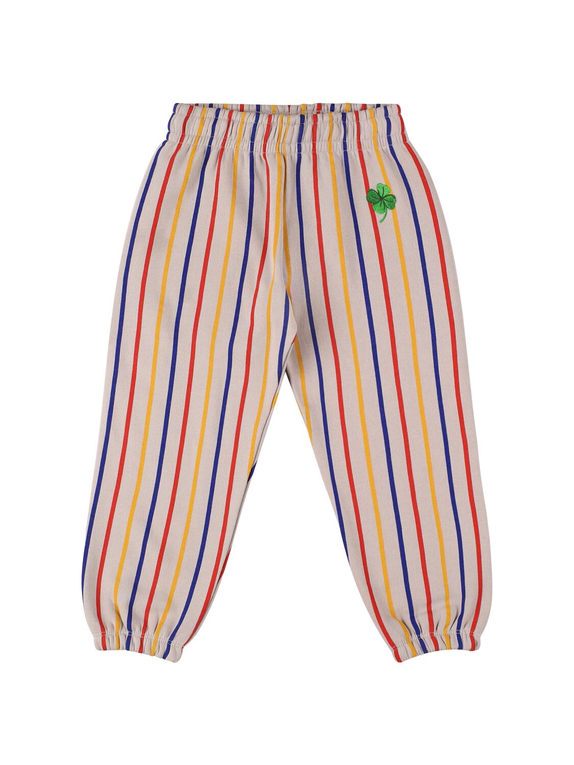 PANTALONE GRIGIO A RIGHE BLU - GIALLO E ROSSO MINI RODINI - Angel Luxury