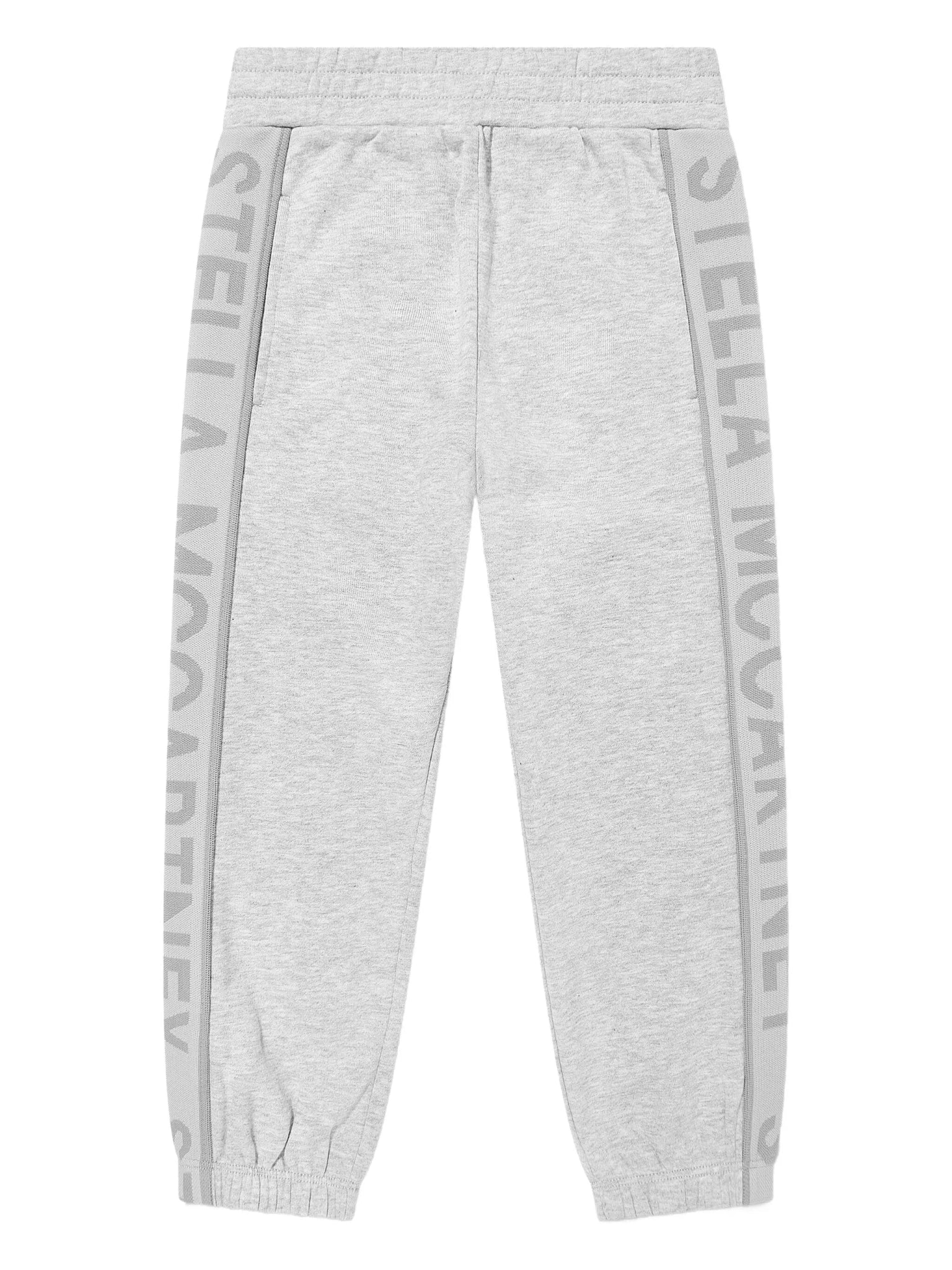 PANTALONE GRIGIO CON LOGO LATERALE STELLA MCCARTNEY - Angel Luxury