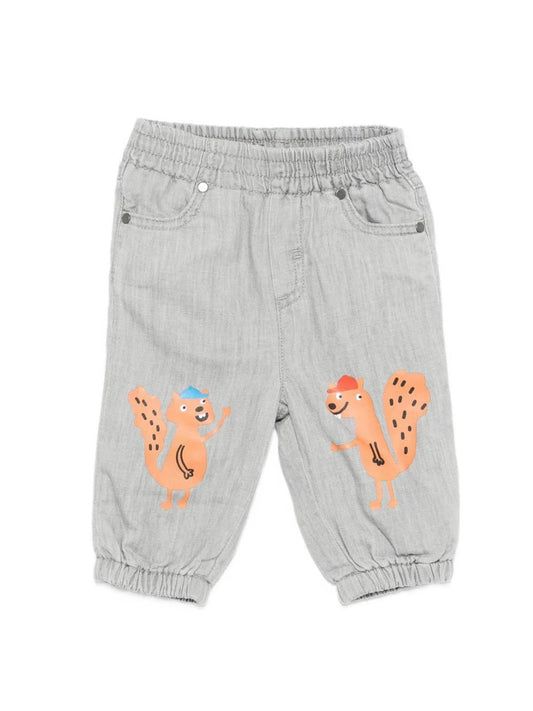 PANTALONE GRIGIO CON SCOIATTOLO STELLA MCCARTNEY - Angel Luxury