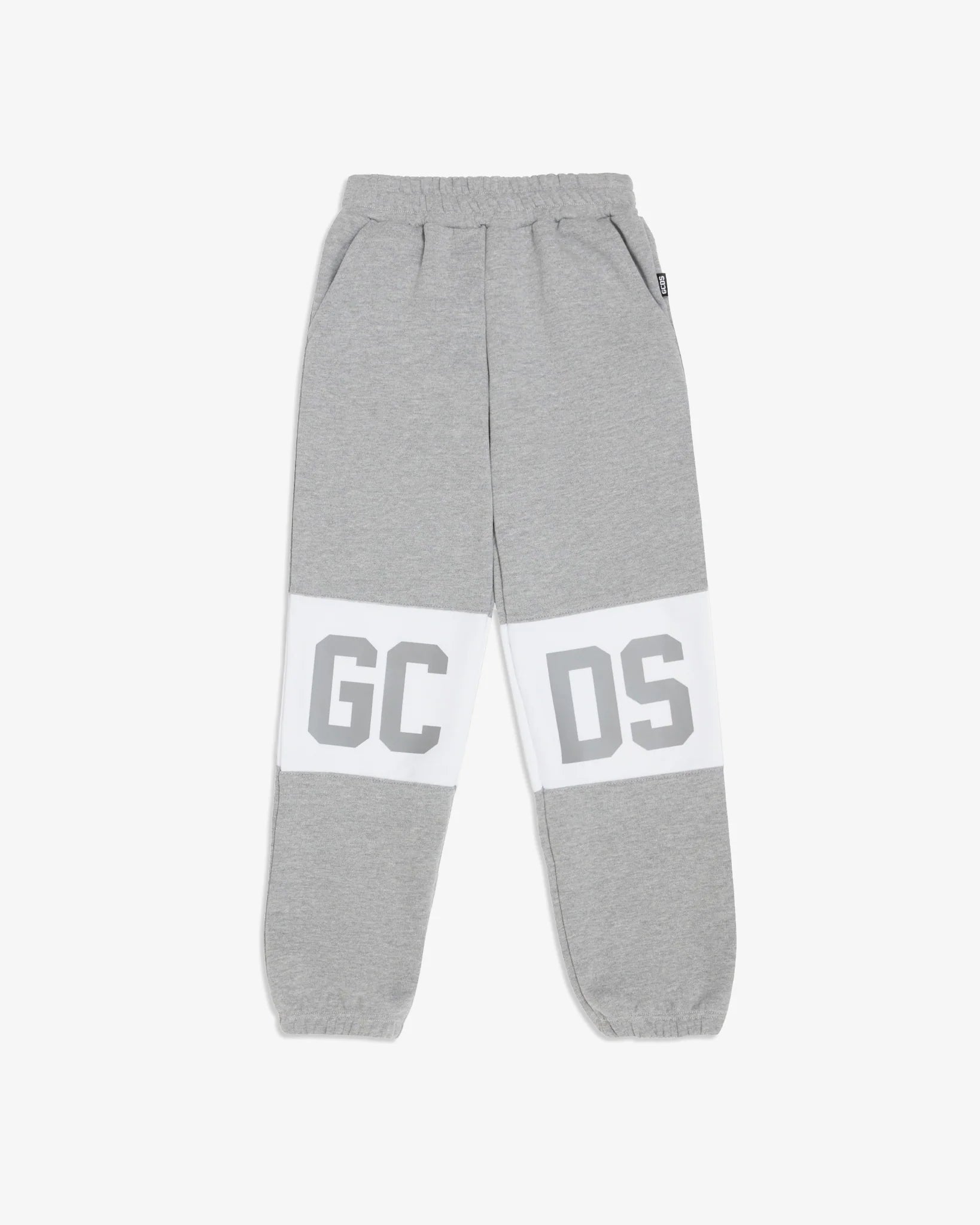PANTALONE GRIGIO/BIANCO CON LOGO GCDS - Angel Luxury