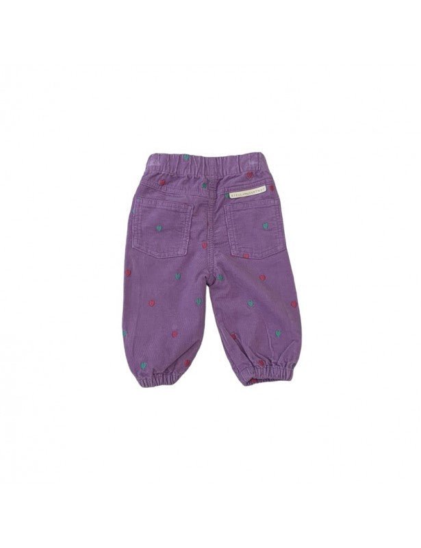 PANTALONE IN VELLUTO VIOLA STELLA MCCARTNEY - Angel Luxury