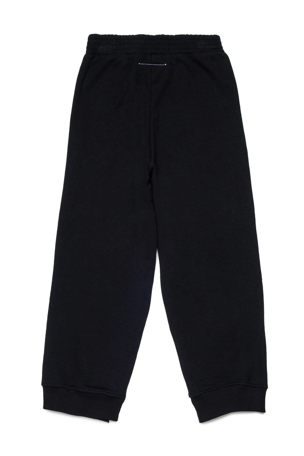 PANTALONE JOGGER NERO CON LOGO BIANCO MAISON MARGIELA - Angel Luxury