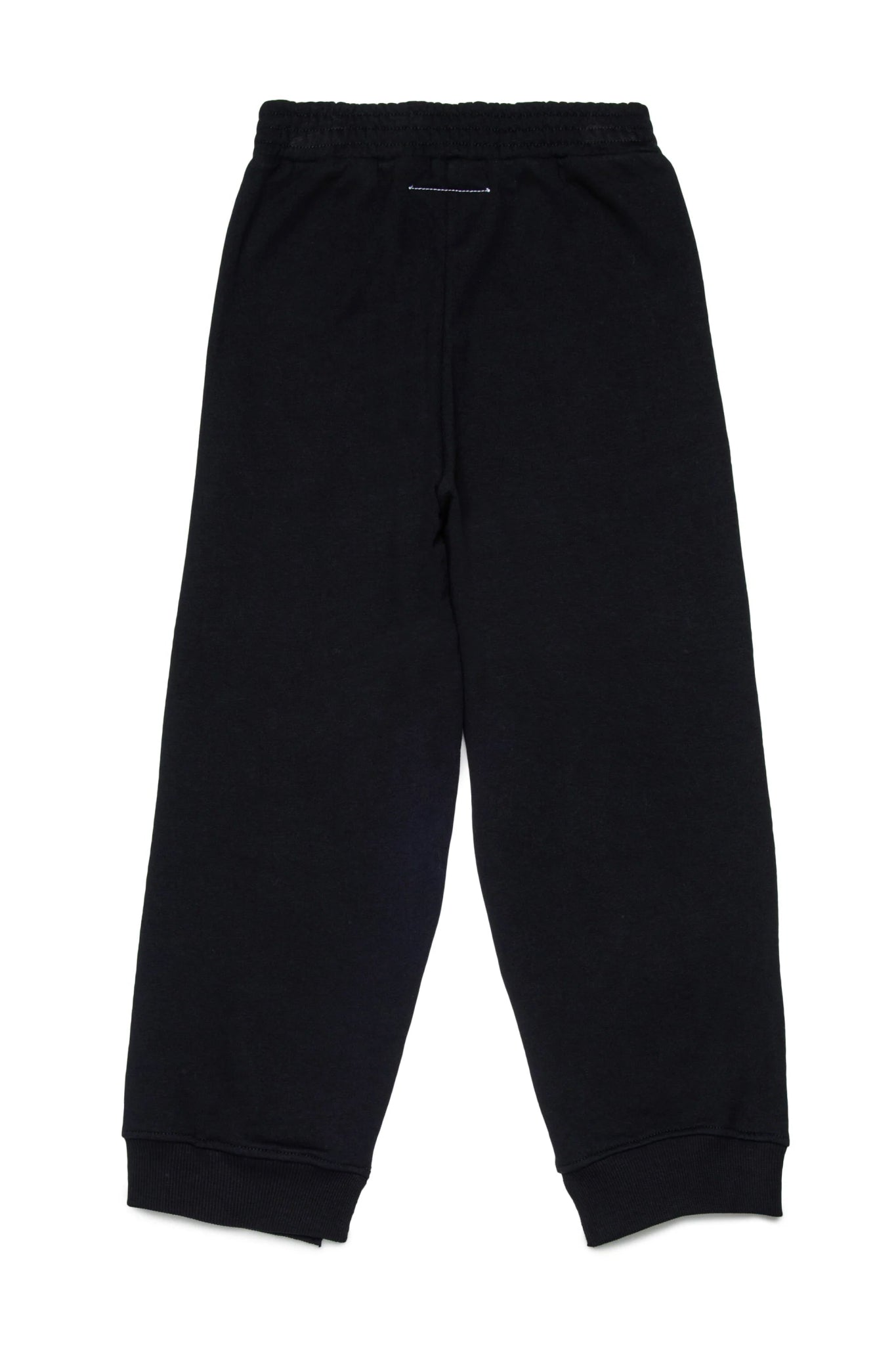 PANTALONE JOGGER NERO CON LOGO BIANCO MAISON MARGIELA - Angel Luxury