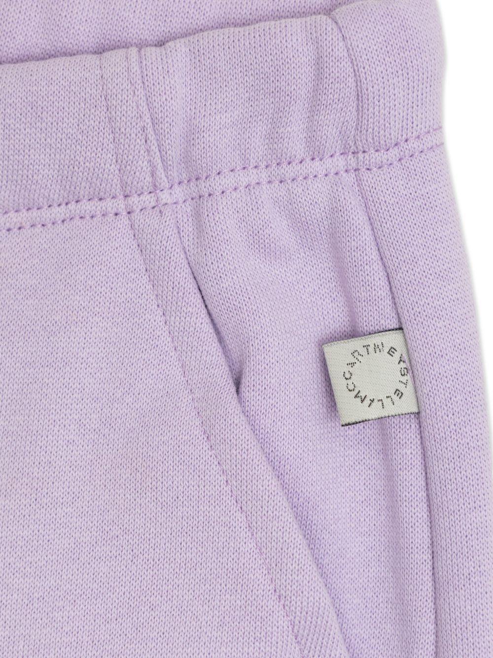 PANTALONE LILLA CON STAMPA A CUORE STELLA MCCARTNEY - Angel Luxury