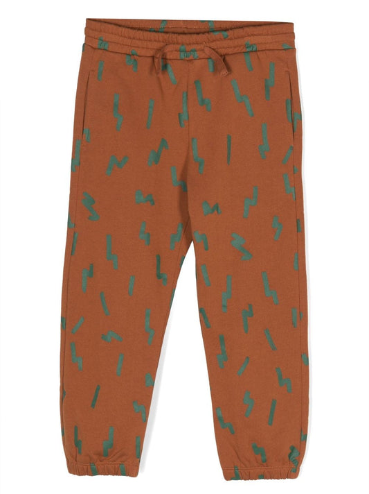 PANTALONE MARRONE CON FANTASIA STELLA MCCARTNEY - Angel Luxury