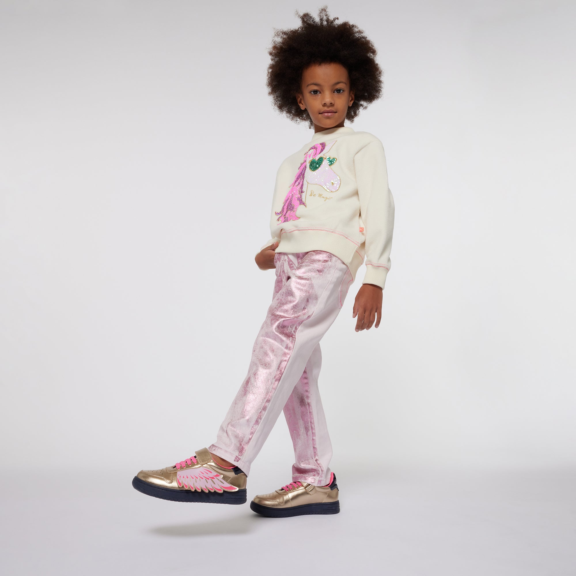 PANTALONE METALIZZATO BILLIEBLUSH - Angel Luxury