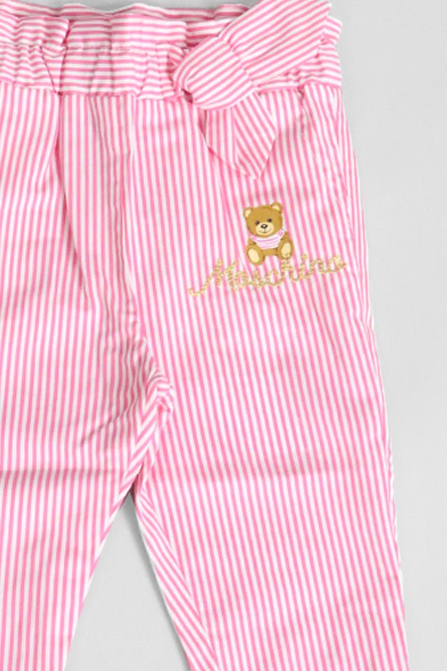 Pantalone Moschino rosa a righe - Angel Luxury