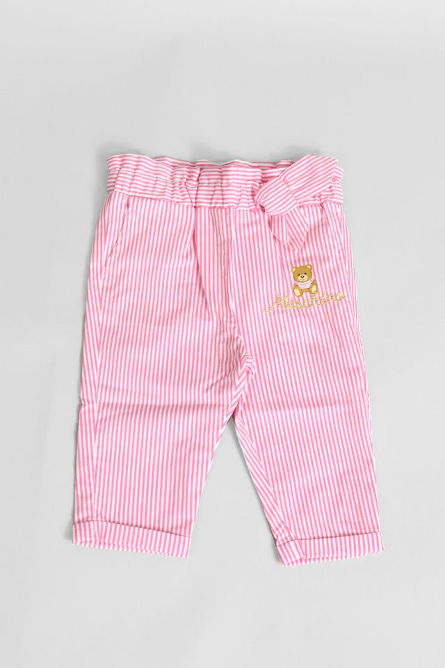 Pantalone Moschino rosa a righe - Angel Luxury