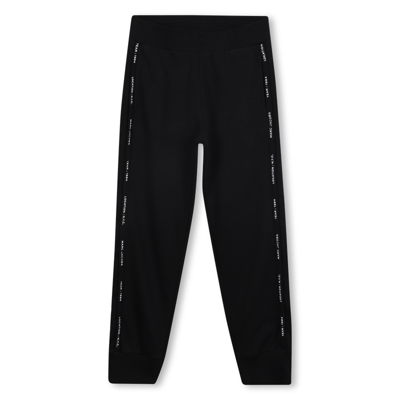 PANTALONE NERO CON BANDE LOGATE MARC JACOBS - Angel Luxury