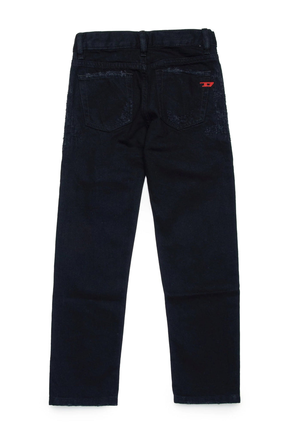 PANTALONE NERO CON LOGO DIESEL ROSSO - Angel Luxury