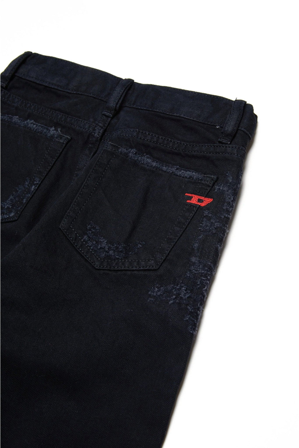 PANTALONE NERO CON LOGO DIESEL ROSSO - Angel Luxury