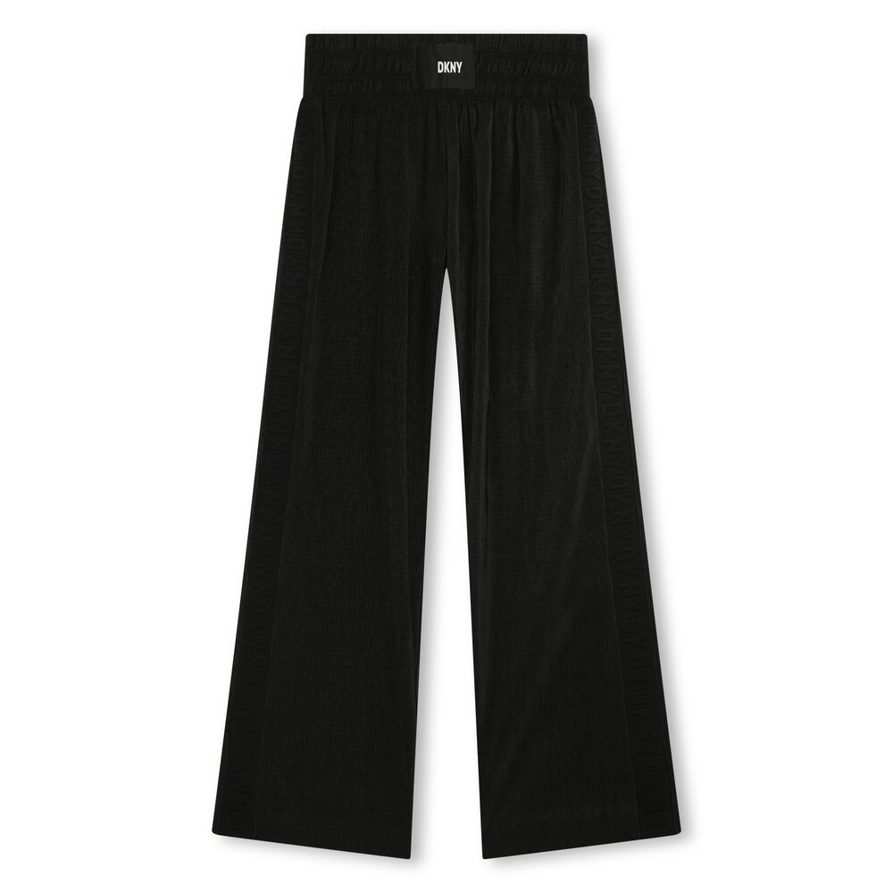 PANTALONE NERO CON LOGO DKNY - Angel Luxury