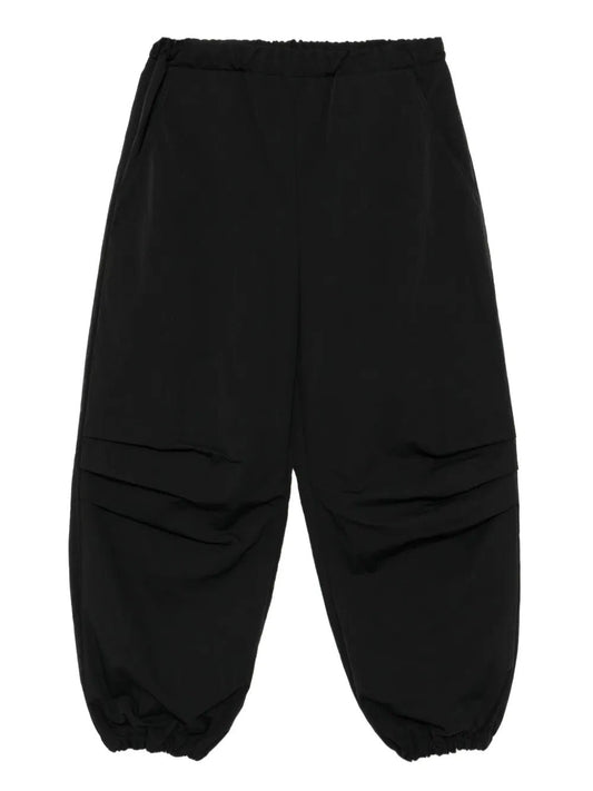 PANTALONE NERO CON LOGO SUL RETRO DOUUOD - Angel Luxury