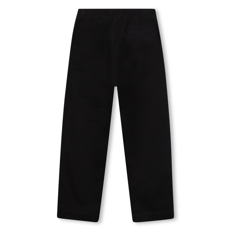PANTALONE NERO CON TASCONI SUL DAVANTI LOGO BIANCO MARC JACOBS - Angel Luxury