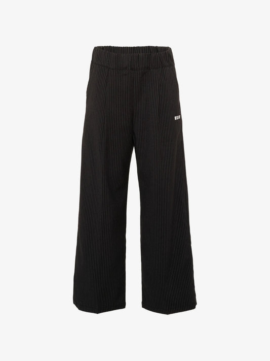 PANTALONE NERO GESSATO MSGM - Angel Luxury