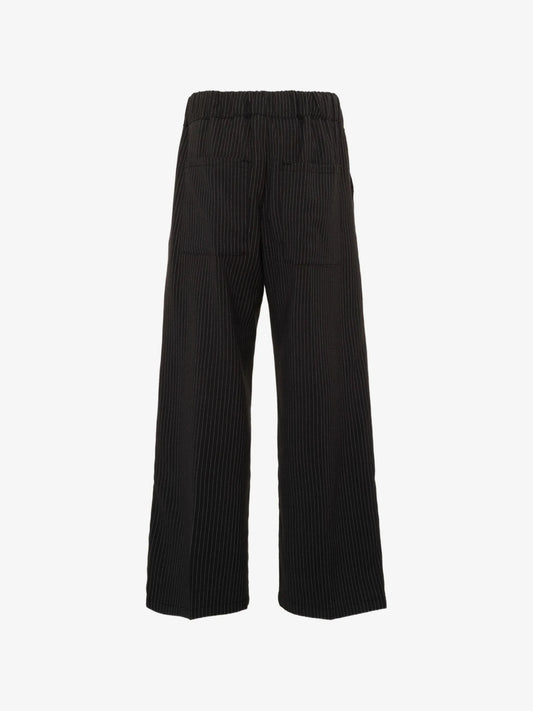 PANTALONE NERO GESSATO MSGM - Angel Luxury