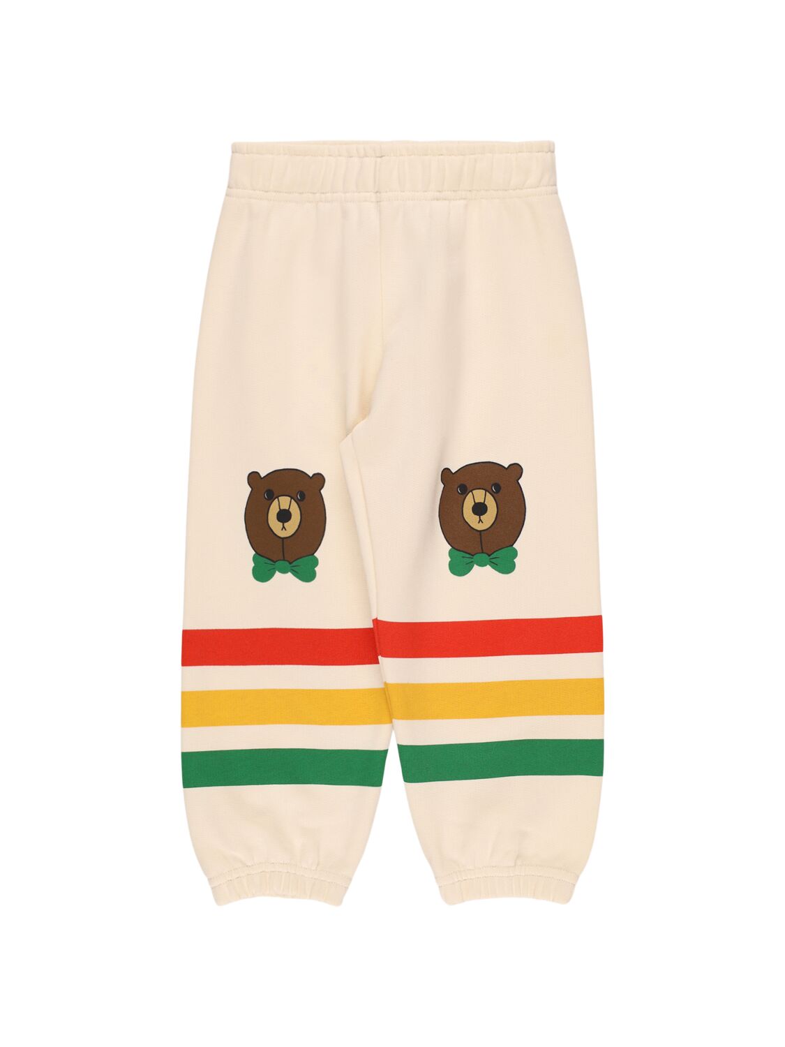 PANTALONE PANNA A RIGHE COLORATO CON ORSO MINI RODINI - Angel Luxury
