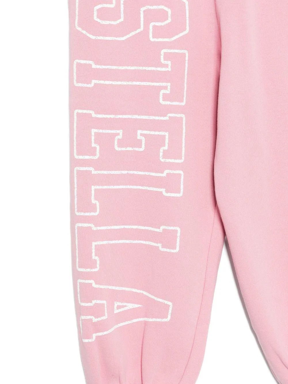 PANTALONE ROSA CON LOGO BIANCO STELLA MCCARTNEY - Angel Luxury