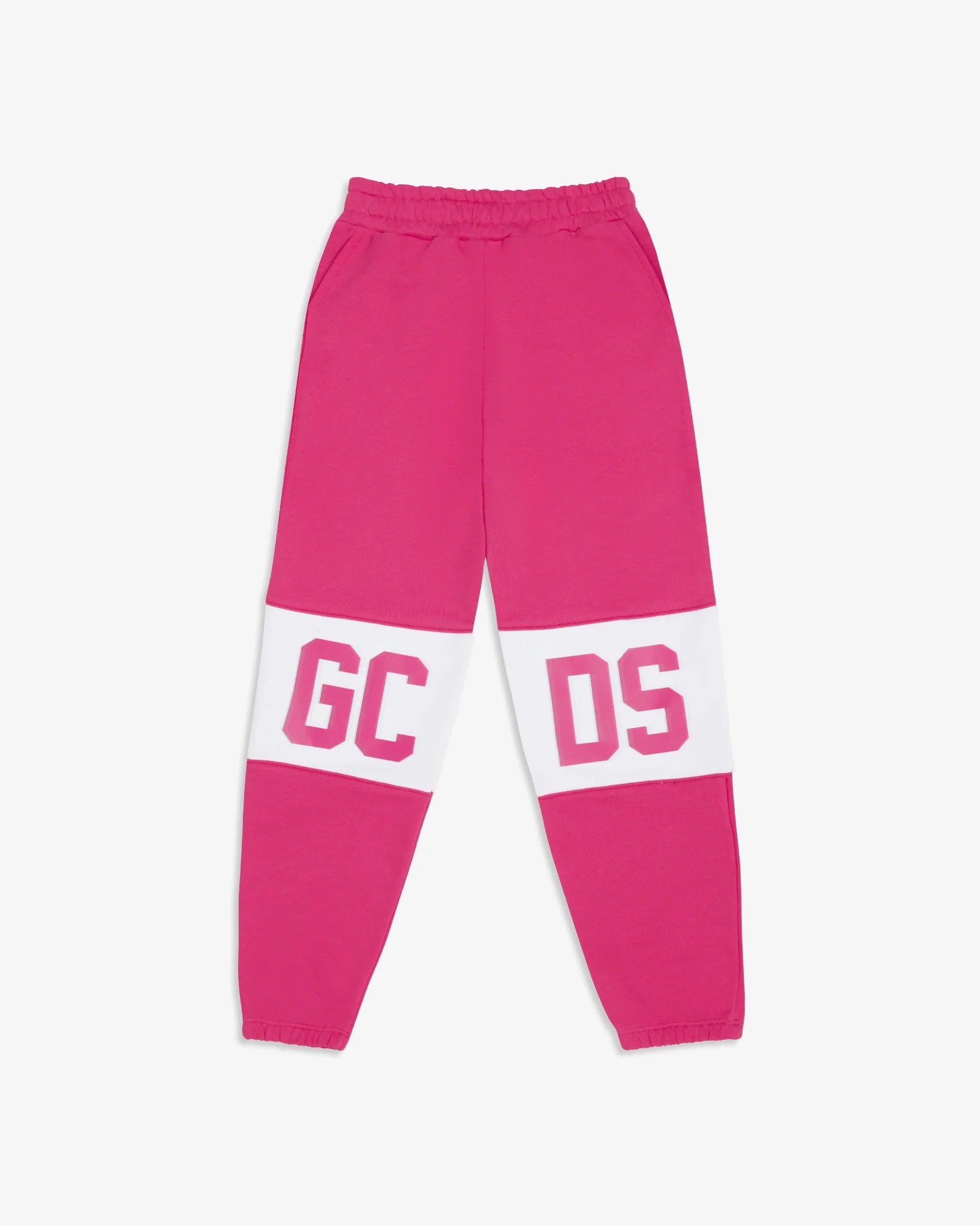 PANTALONE ROSA/BIANCO CON LOGO GCDS - Angel Luxury
