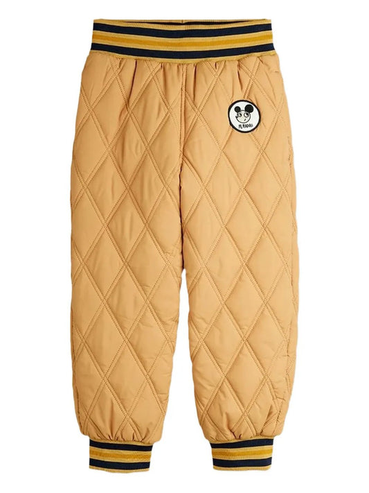 PANTALONE TRAPUNTATO BEIGE MINI RODINI - Angel Luxury